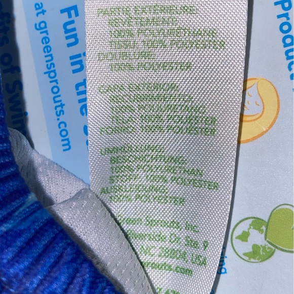 NEW 6 months Swim Diaper 10-18 lbs Blue Sailboats Green Sprouts I play NEW COPY - Picture 7 of 10